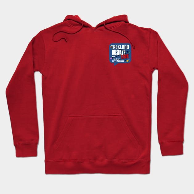 Trekland Tuesdays Live Small Logo Hoodie by Trekland Shop